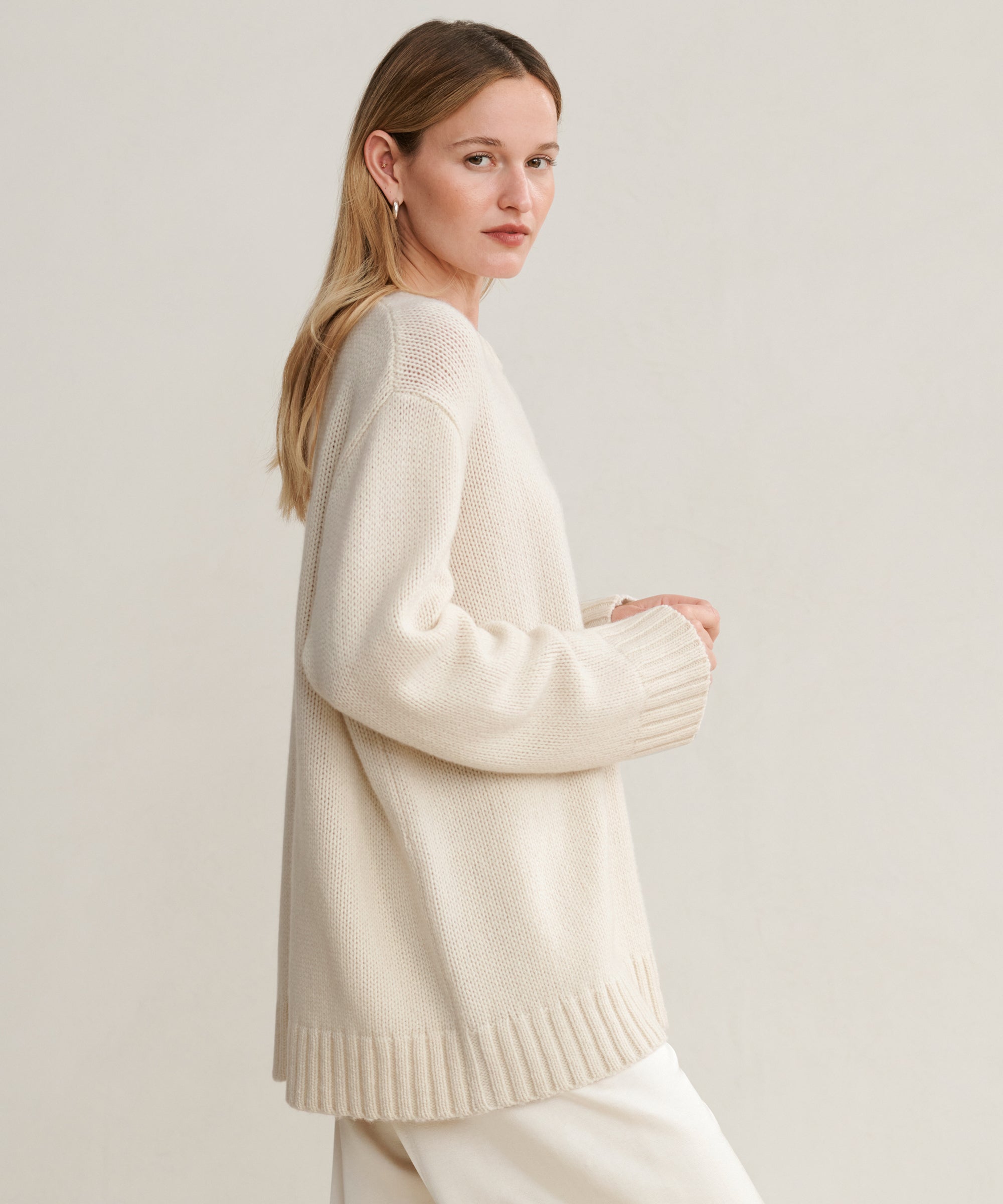 Crew Neck Cashmere Sweater