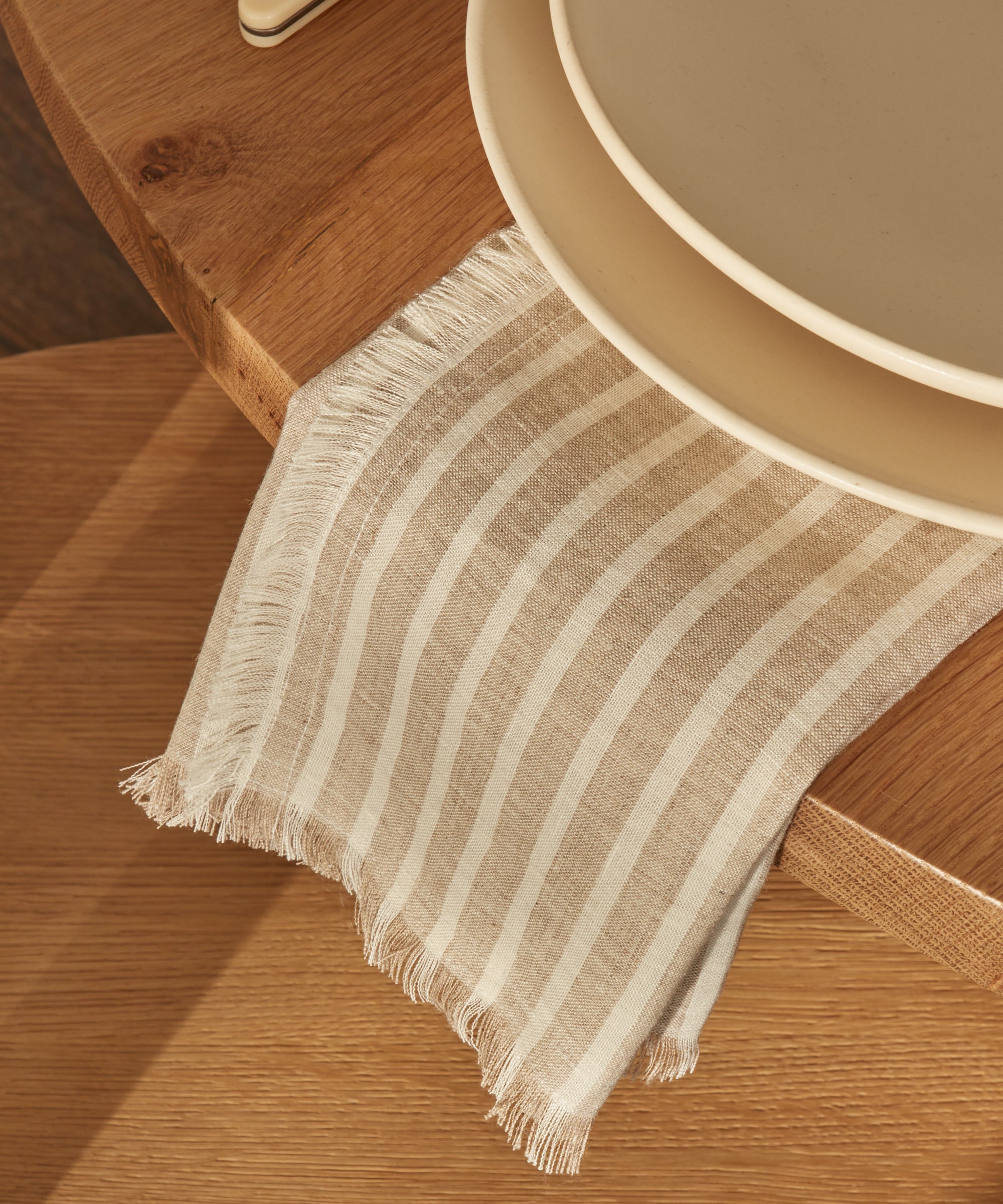 Upgrade Your Dining Experience with Cotton Table Napkins Cloth - Fringe  Dinner Napkins with Rings - Elegant Rustic Frayed Edge Napkins for