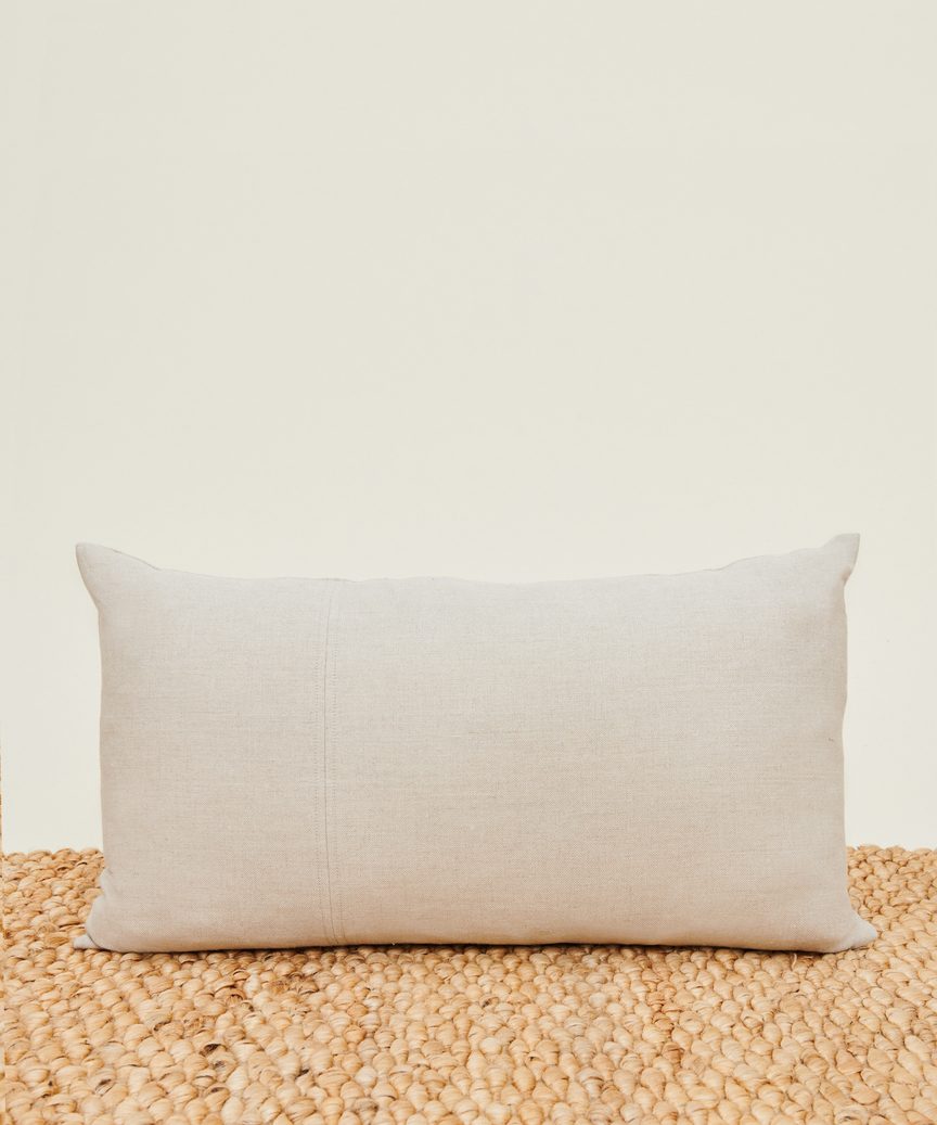 Burrow Organic Jute and Linen Lumbar Pillow