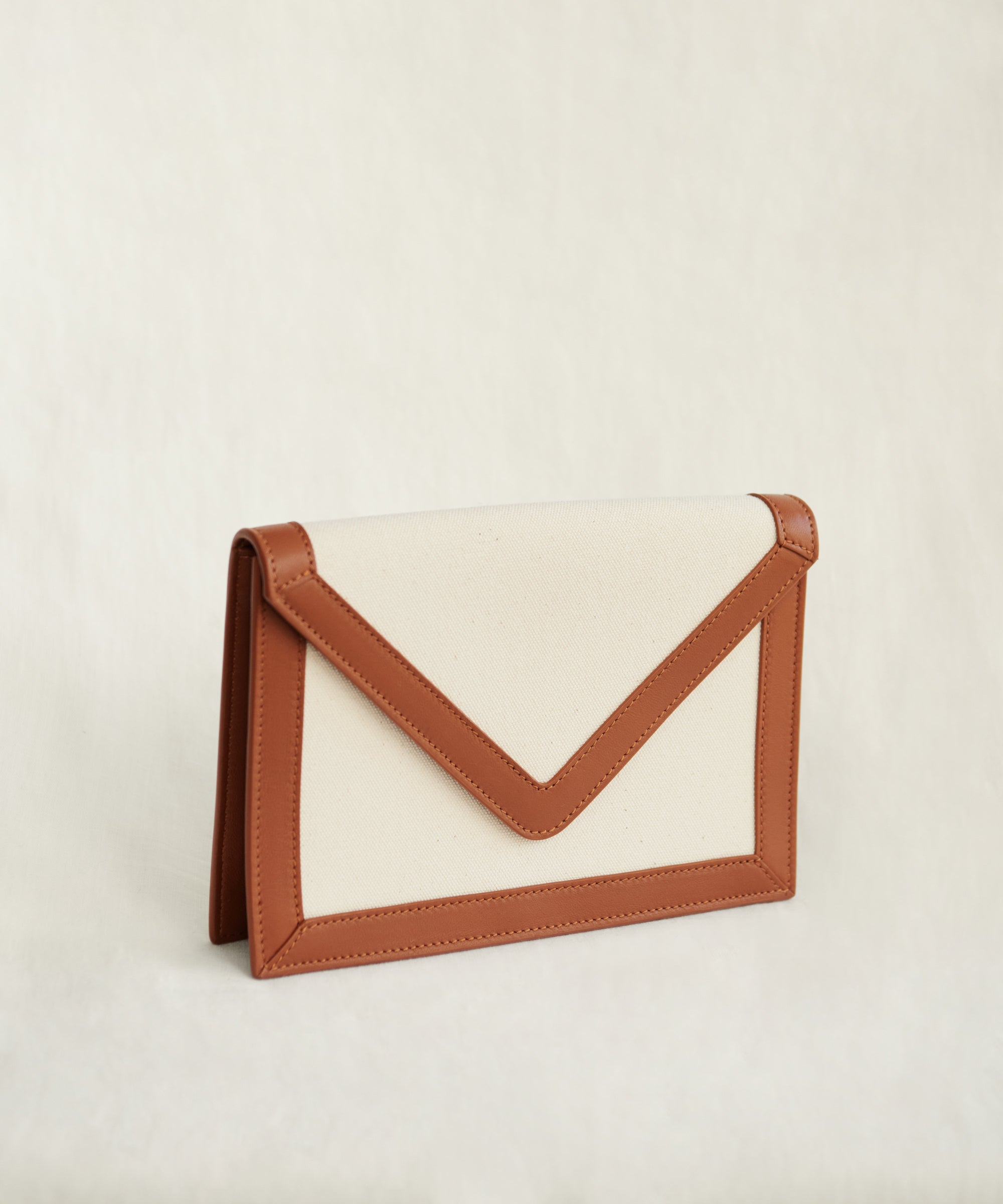 Saint Laurent Uptown Envelope Leather Clutch