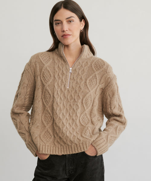 Cable Half Zip – Jenni Kayne