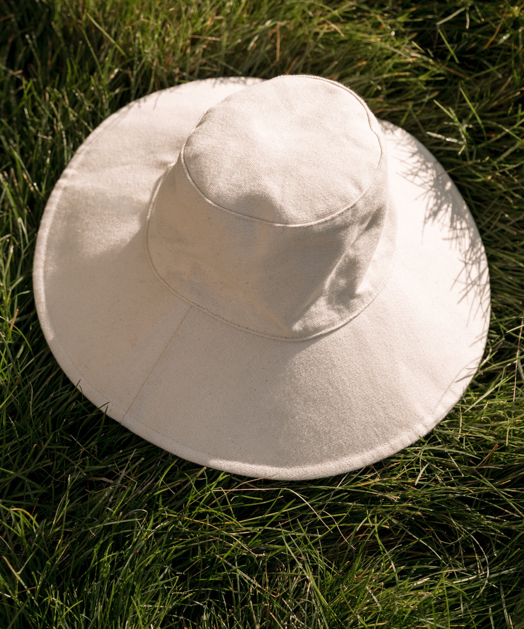 Jenni Kayne Women's Cotton Canvas Sun Hat Size Small/Medium