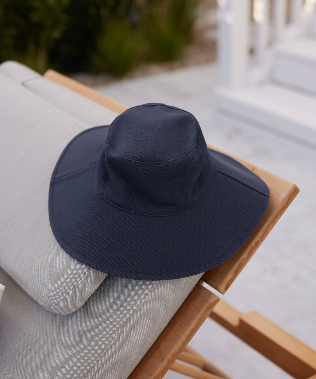 Jenni Kayne Women's Cotton Canvas Sun Hat Size Small/Medium