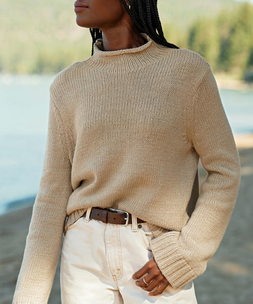 Classic Mockneck Pullover – Jenni Kayne