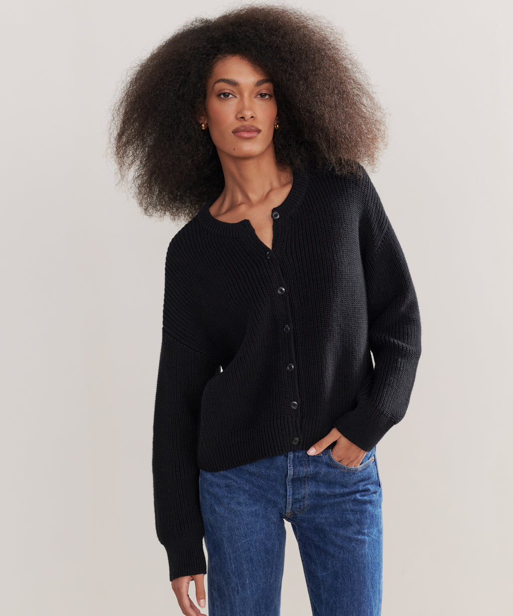 Cotton Hayes Crewneck Cardigan – Jenni Kayne