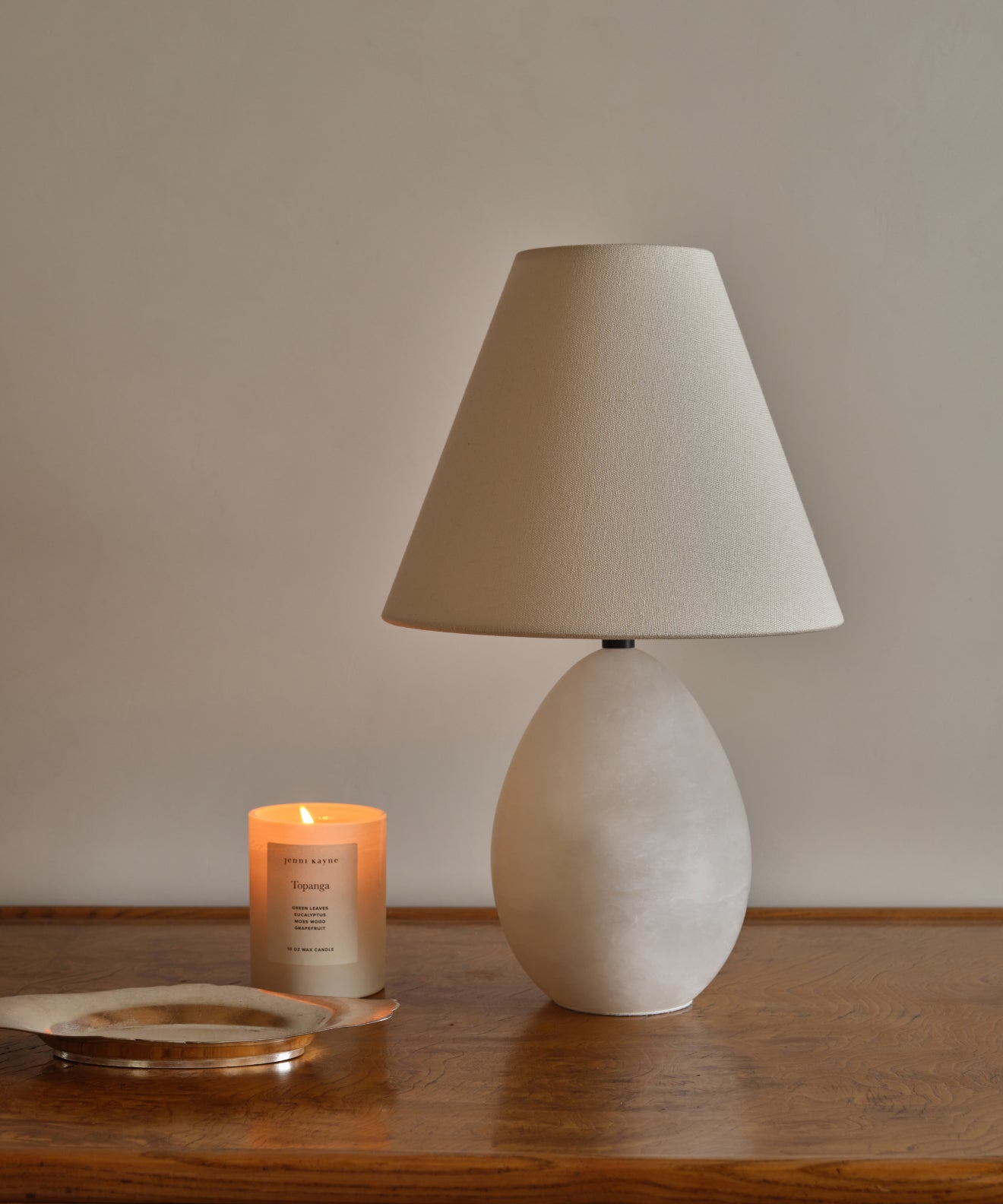 Droplet Alabaster Table Lamp