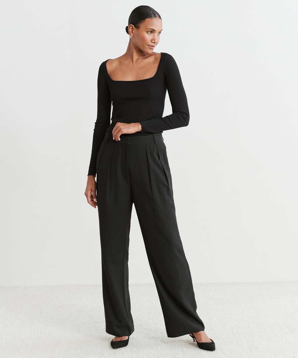 Jenni Kayne Womens Cropped Hook & Eye Straight Leg Dress Pants Black S -  Shop Linda's Stuff