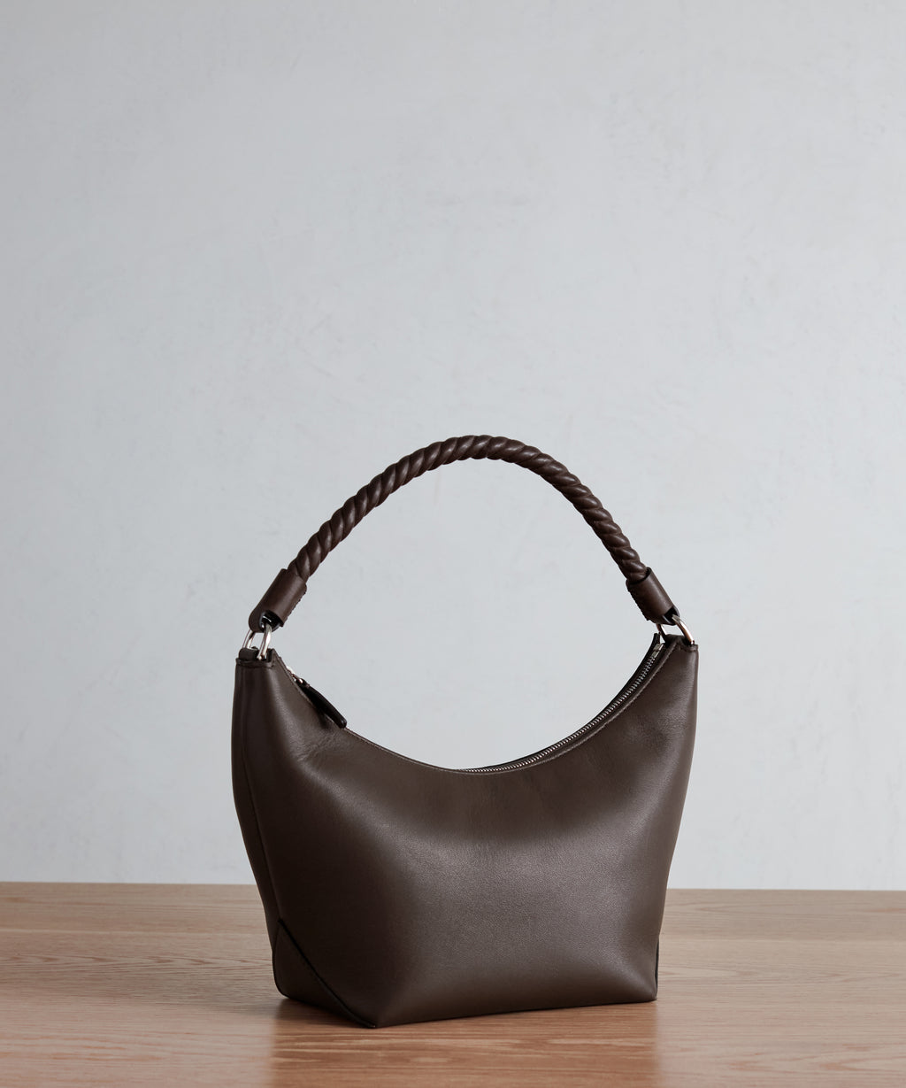 XL Vintage Gucci 2 Way Espresso Brown Leather Bag