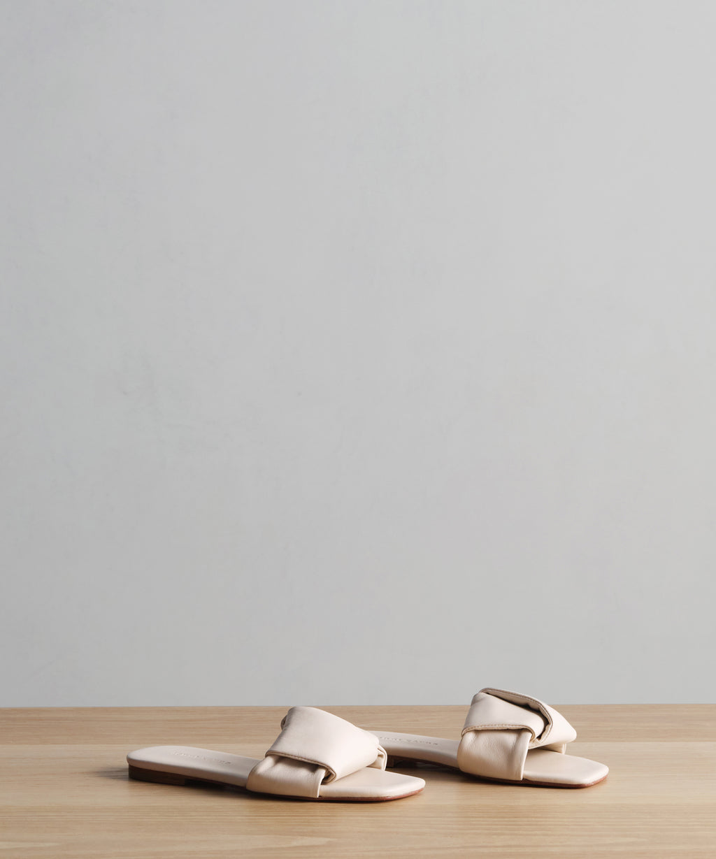 White Cut-Out sold Jenny Slide Sandals