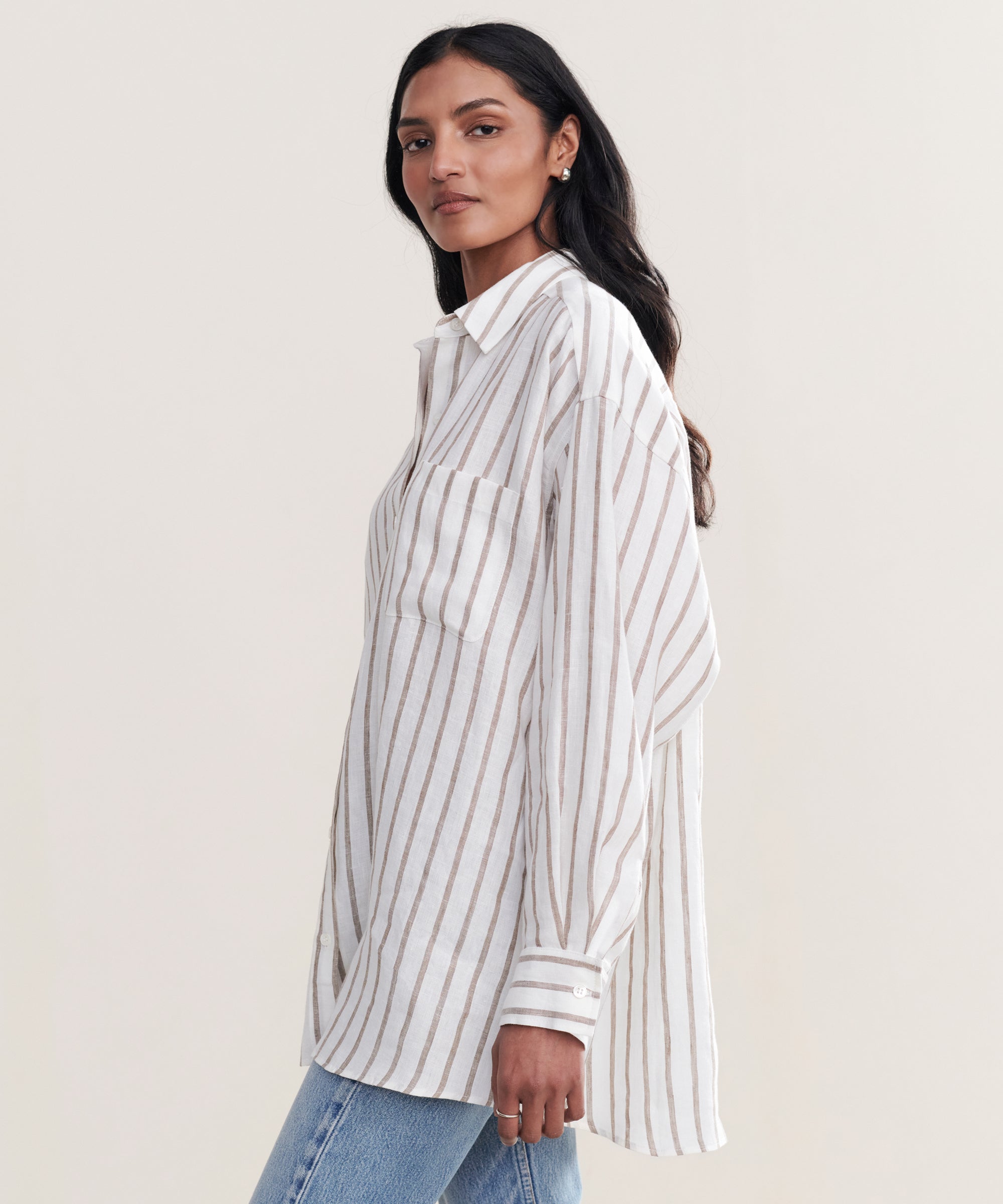 Linen Relaxed Oversized Shirt