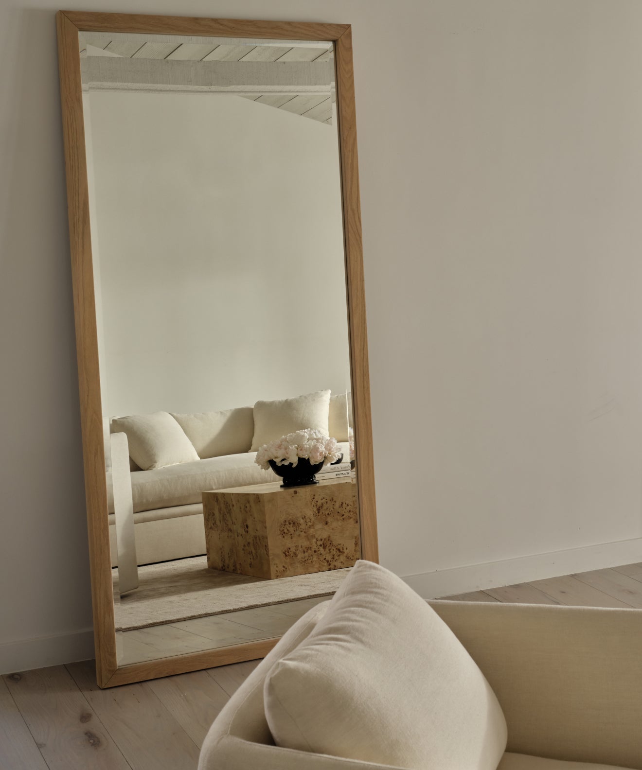 Oak Floor Mirror