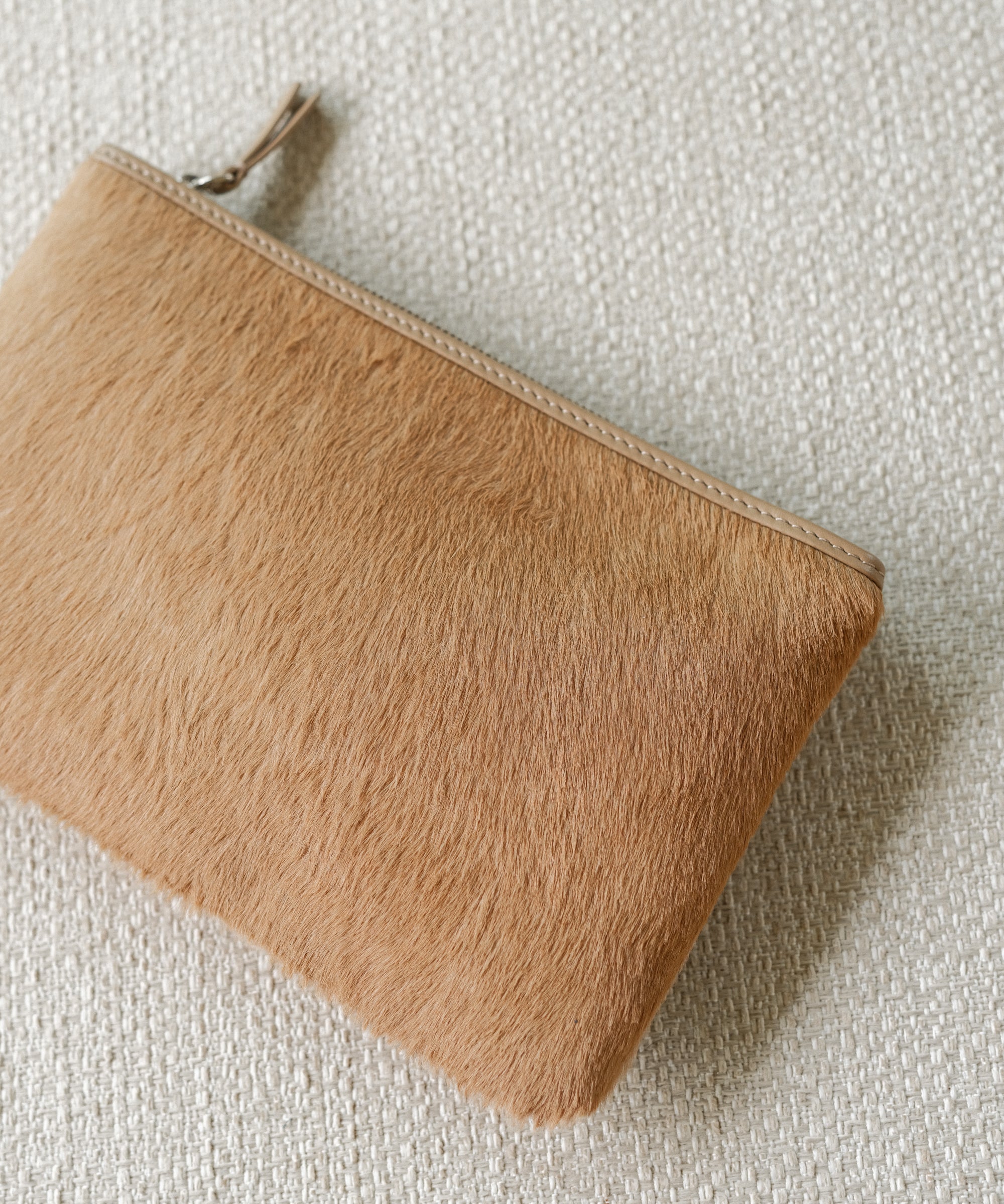 Pony Hair Zip Pouch