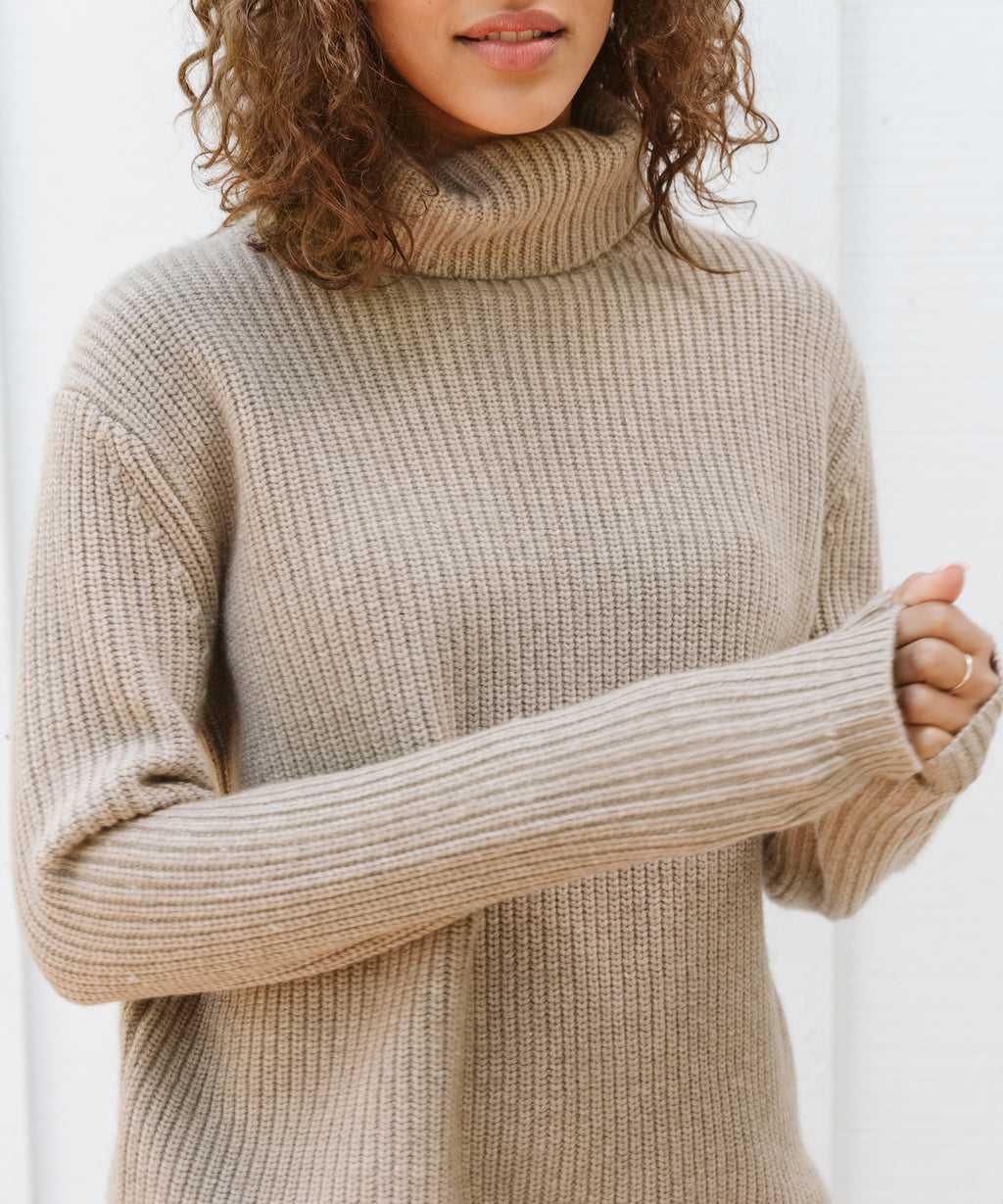 Jenni Kayne Women's Cashmere Turtleneck Top Size Medium