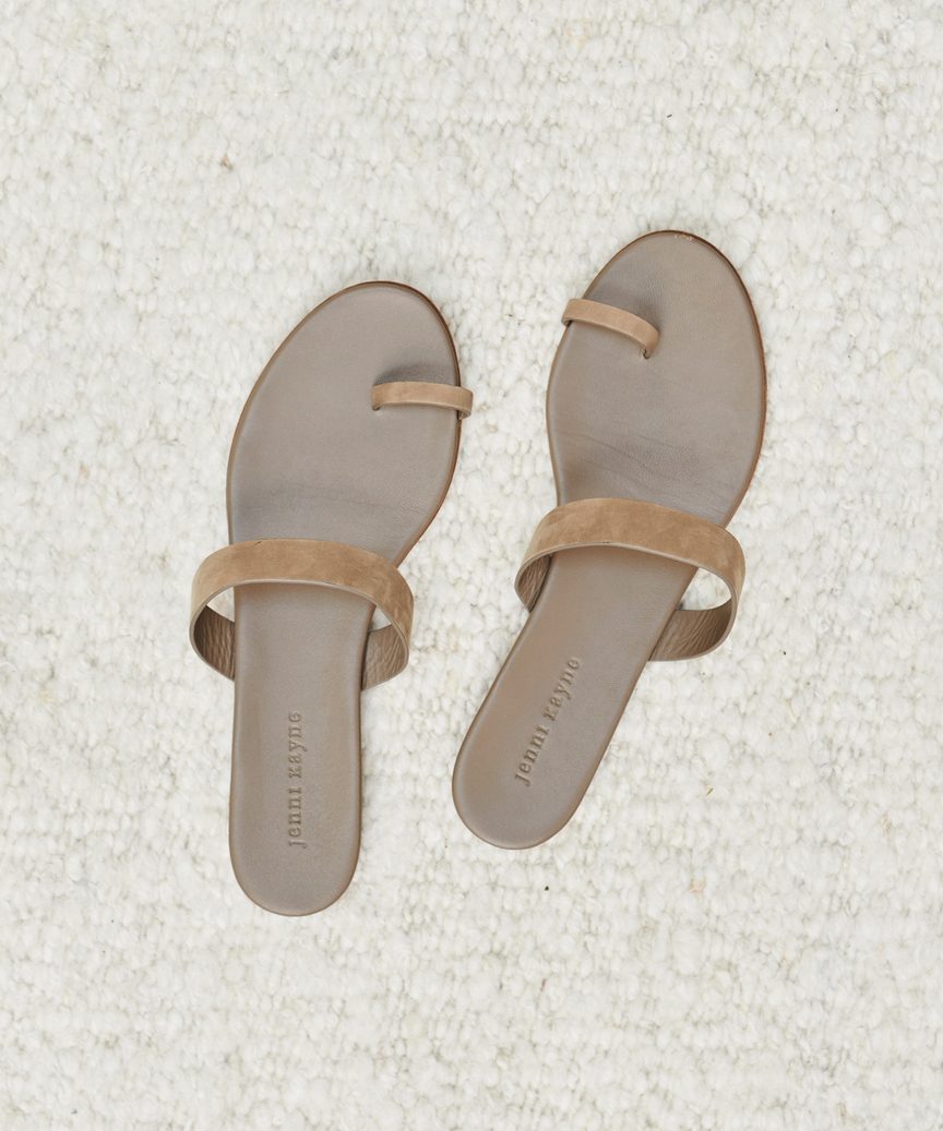 Oiled Leather Strap Sandal