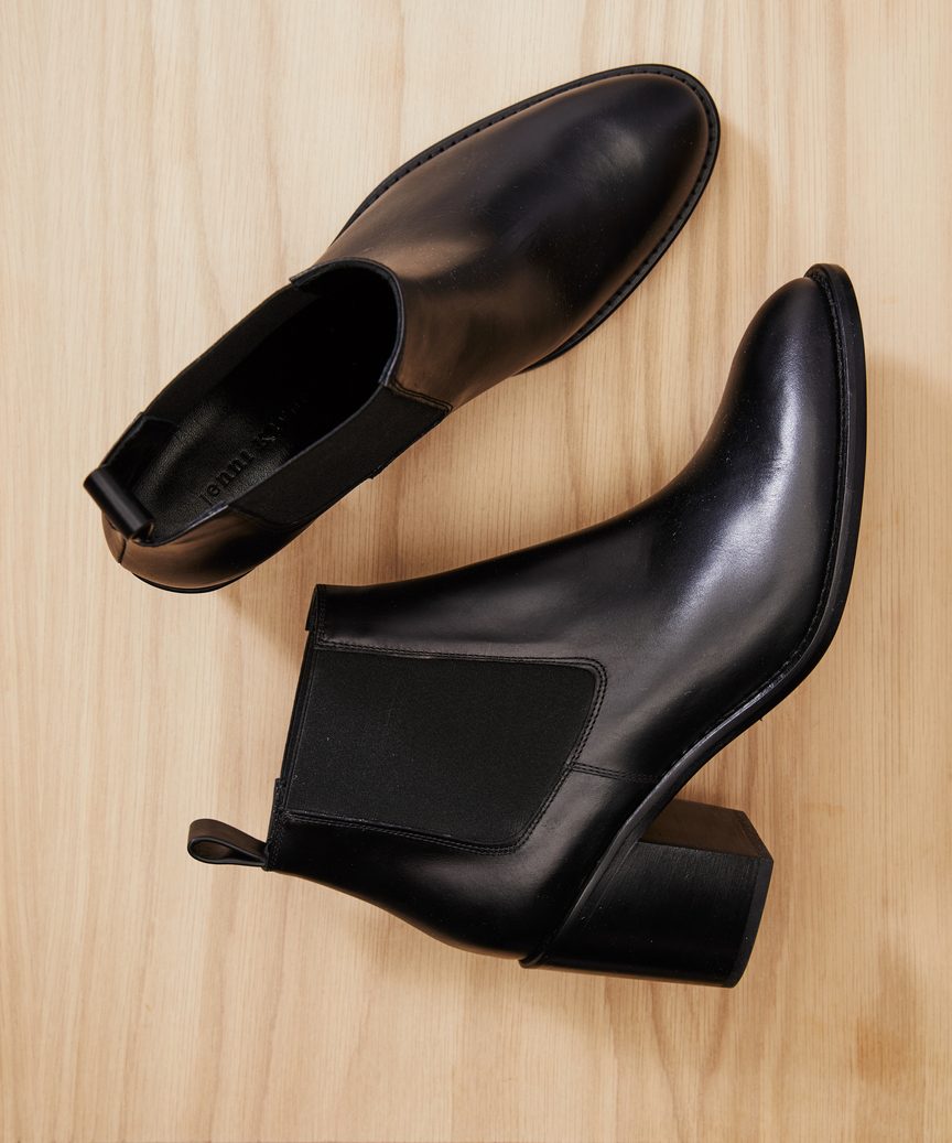 Leather Heeled Chelsea Boot