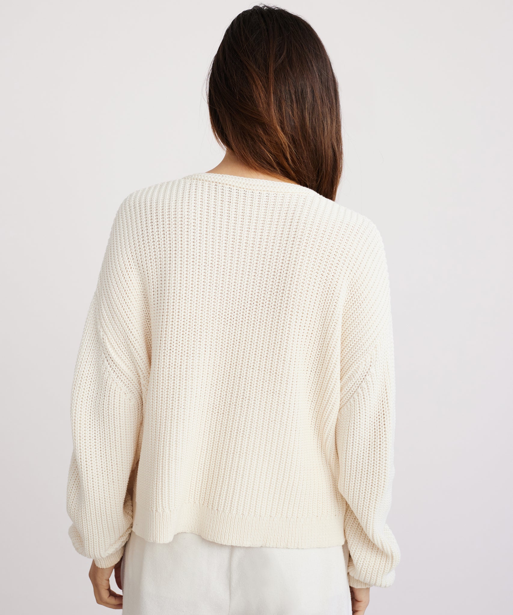 Cropped Cotton Cabin Sweater – Jenni Kayne