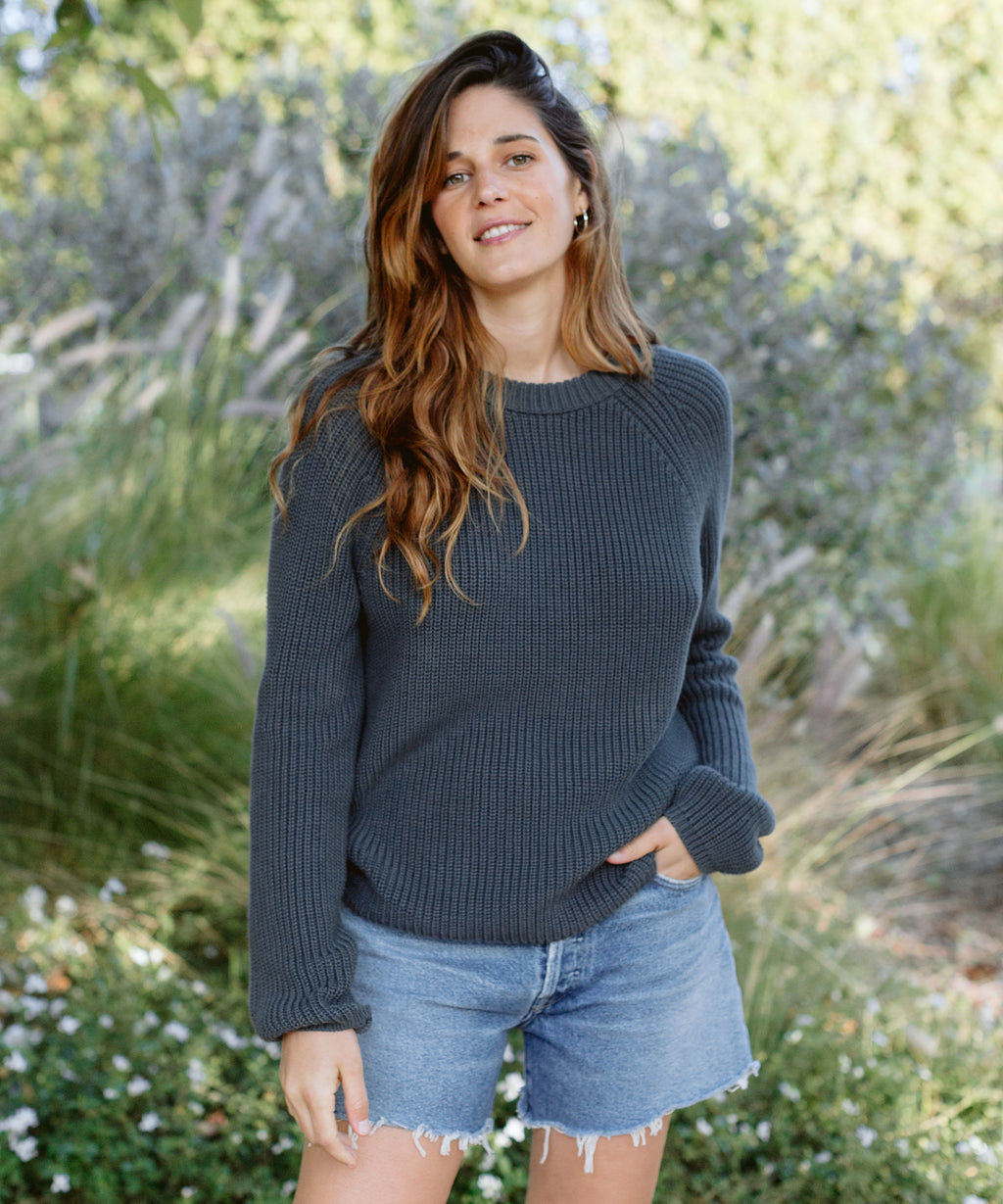 Jenni Kayne Women's Cotton Fisherman Sweater Size X-Large