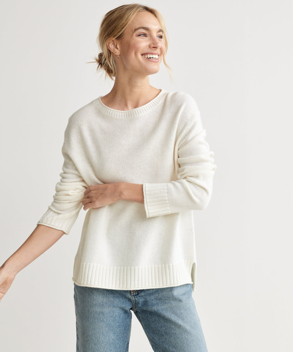 Women's Everyday Sweater Ivory | Jenni Kayne