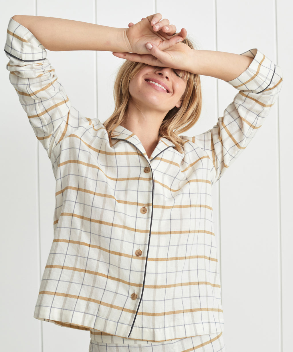 Jenni Kayne Women's Classic Flannel Shirt Size Small