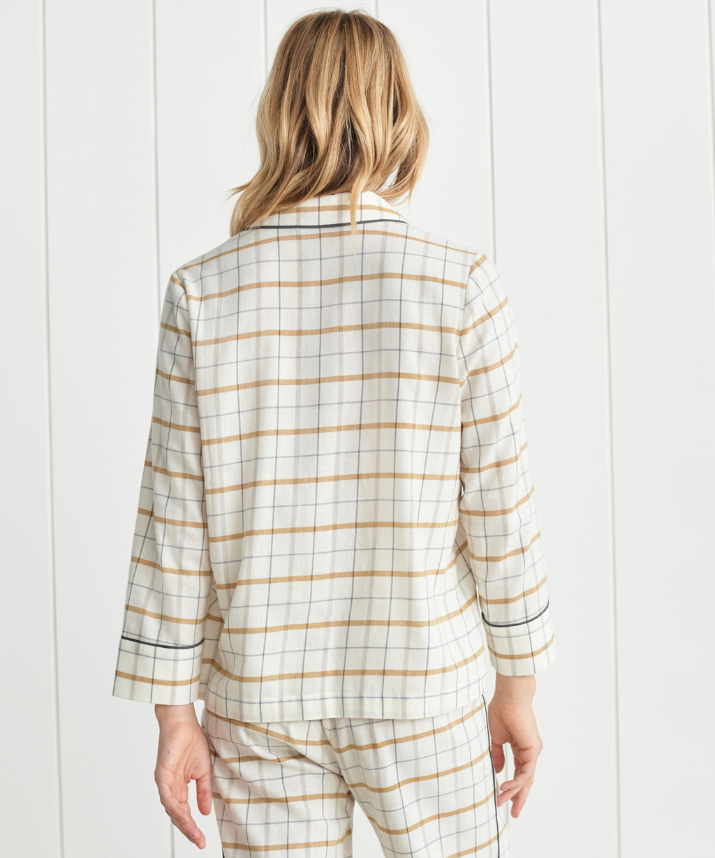 Flannel Pajama Top Kayne – Jenni