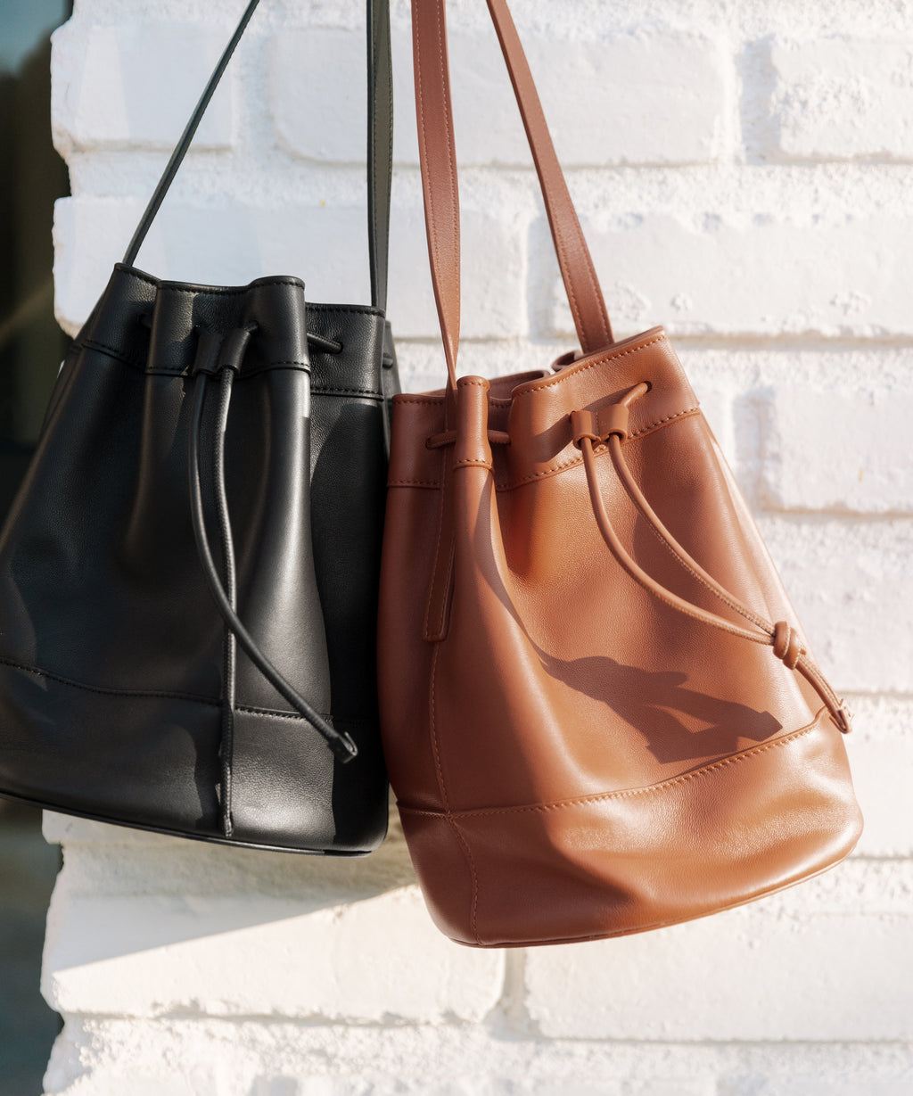 Jenni Kayne Mini Leather Bucket Bag