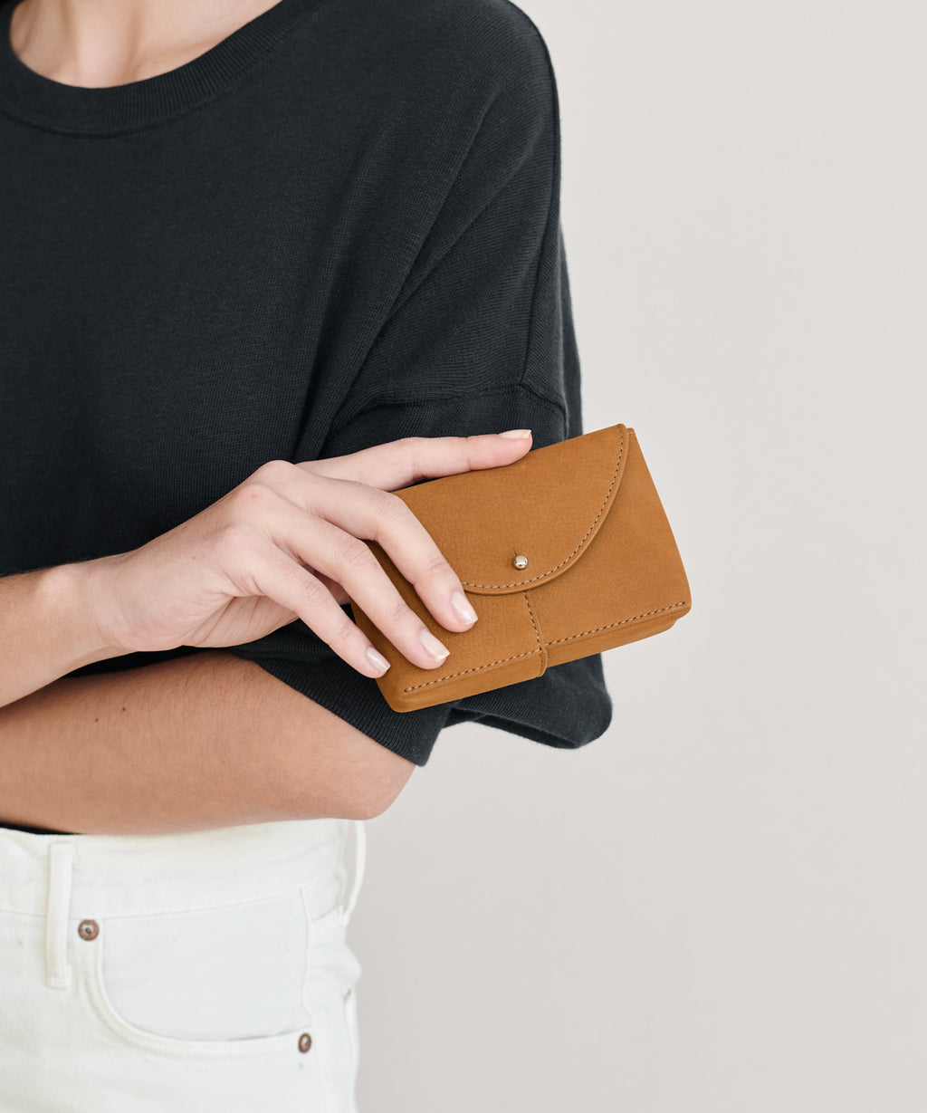 Leather Coin Pouch | Distressed Walnut