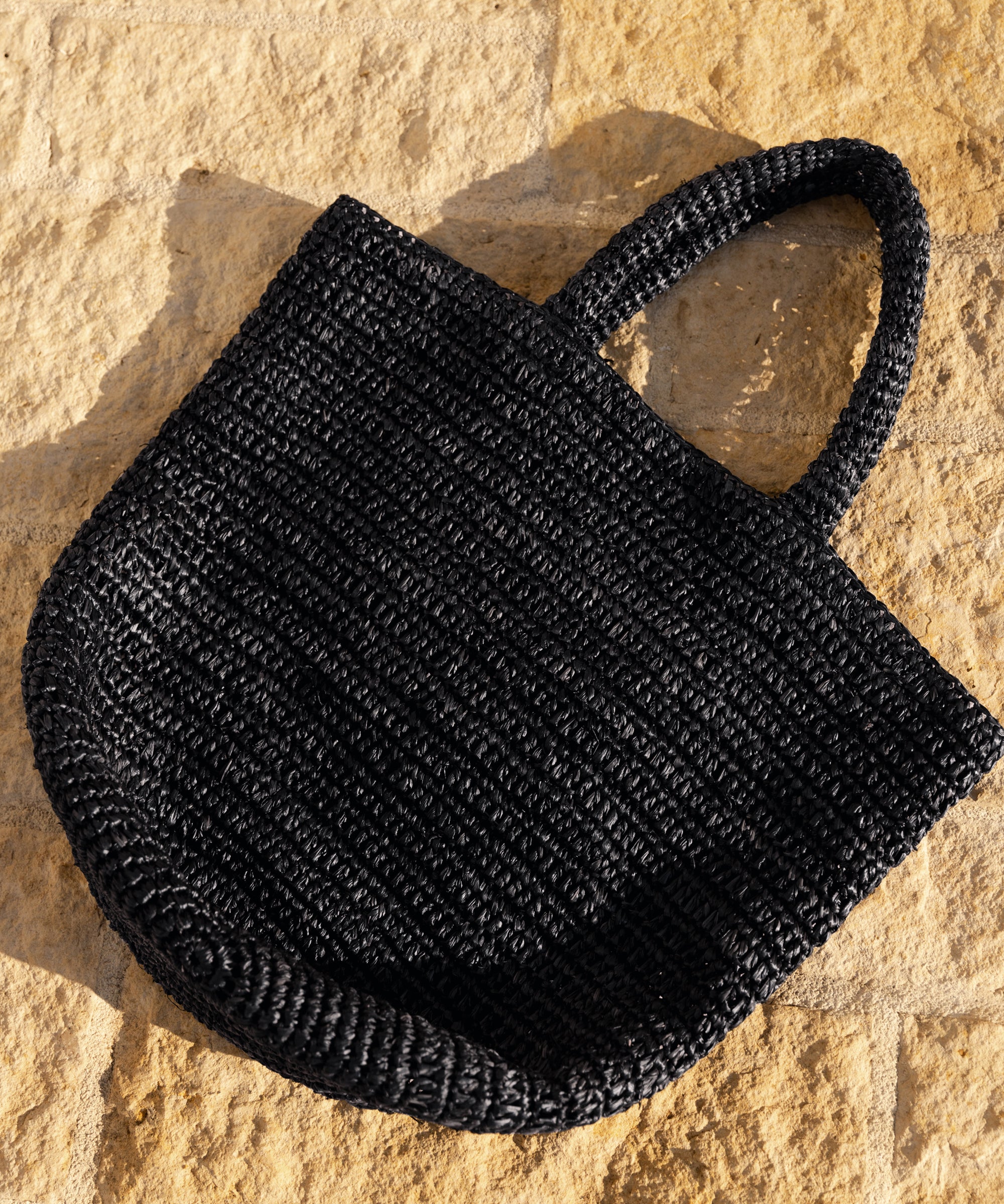 Black raffia bag, summer raffia, crochet bag, beach bag, string raffia bag, black string shops